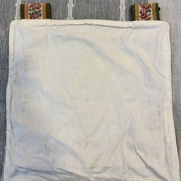 French style VTG Tapestry Wall Hanging Cottagecore Country Cottage Dog Horse - Picture 4 of 6